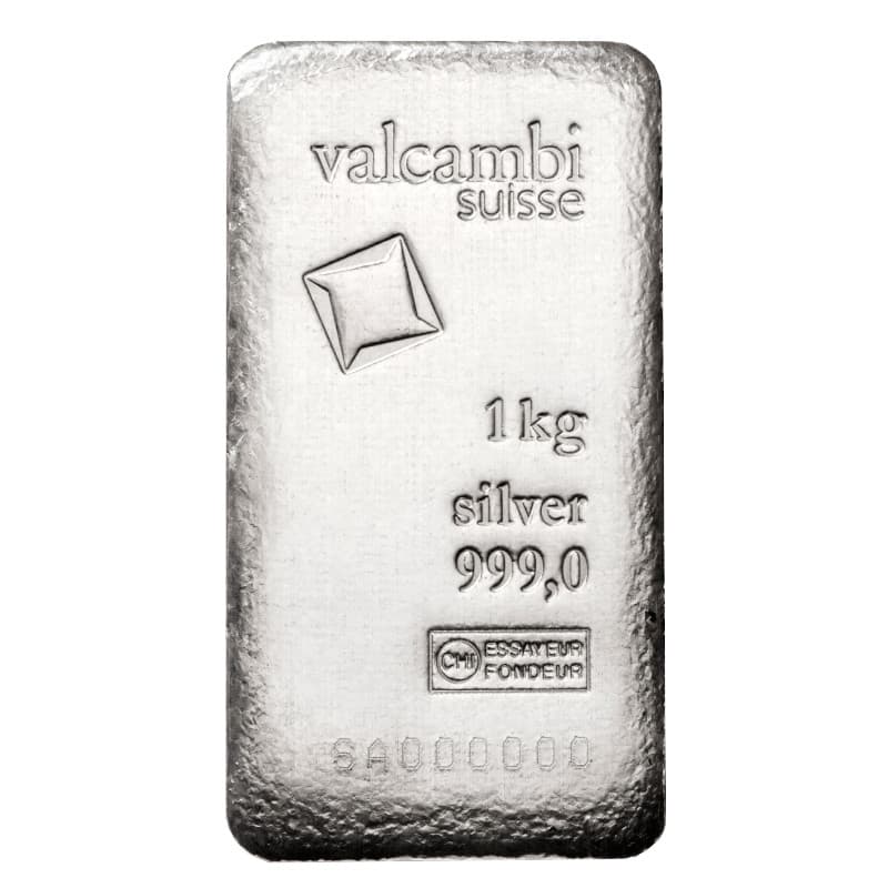 1 Kg Valcambi Minted Silver Bar